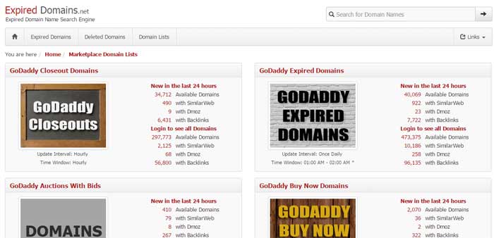 expired domain link juice money site